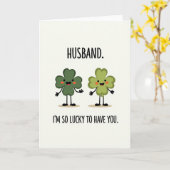 Lucky Husband Faux Gold Foil Card カード (黄色い花)