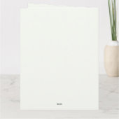 Lucky in Love Bridal Shower Green Shamrock  サンキューカード (裏面)