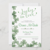 Lucky in Love Bridal Shower Invitation 招待状 (正面)