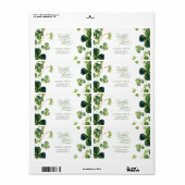 Lucky in Love Bridal Shower Return Address ラベル (フルシート)