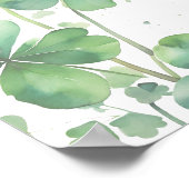 Lucky In Love Bridal Shower Thank You Sign ポスター (角)