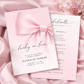 Lucky in Love Elegant Script Bachelorette Weekend  招待状