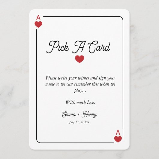 Lucky in Love Grab a Card Display card サンキューカード (正面)