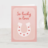 Lucky in Love Greeting Card カード (正面)