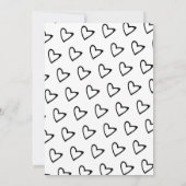 Lucky in Love Hearts Bridal Shower セーブザデート (裏面)