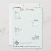 Lucky In Love Las Vegas Casino Modern Bachelorette 招待状 (裏面)