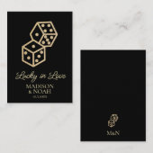 Lucky in Love Personalized Note Cards ノートカード (正面/裏面)