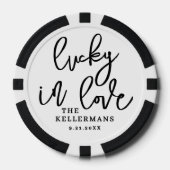 Lucky In Love Photo Wedding ポーカーチップ (正面)