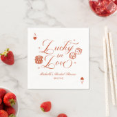 Lucky In Love Playing Card Casino Bridal Shower スタンダードカクテルナプキン (インサイチュ)