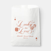 Lucky In Love Playing Card Casino Bridal Shower フェイバーバッグ (正面)