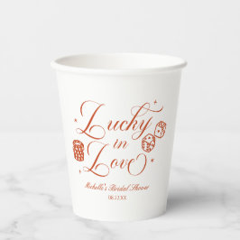 Lucky In Love Playing Card Casino Bridal Shower 紙コップ