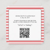 Lucky in Love RSVP QR Code Enclosure Card エンクロージャーカード (裏面)