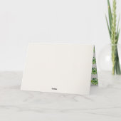 Lucky In Love Shamrock Bridal Shower サンキューカード (裏面)