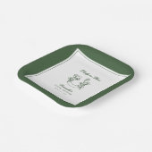 Lucky in Love Shamrock Horseshoe Bridal Shower ペーパープレート (傾斜あり)