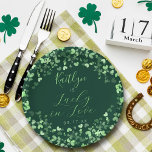 Lucky In Love St. Patrick's Day Bridal Shower ペーパープレート<br><div class="desc">Celebrate in style with these modern and very trendy bridal shower or birthday party paper plates. This design is easy to personalize with your special event wording and your guests will be thrilled when they see these fabulous plates. Matching items can be found in the collection.</div>