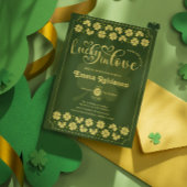 Lucky in Love  St Patrick's Day Bridal Shower  招待状