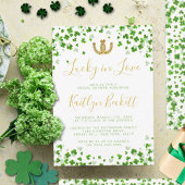 Lucky In Love St. Patrick's Day Bridal Shower 招待状