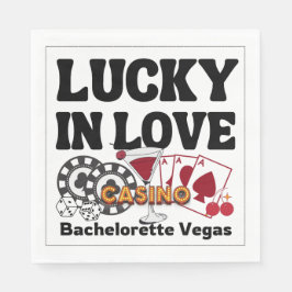Lucky In Love Vegas Bachelorette スタンダードランチョンナプキン