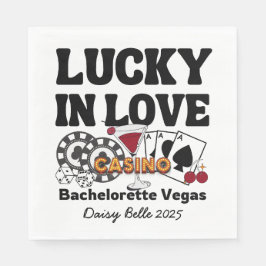 Lucky In Love Vegas Bachelorette スタンダードランチョンナプキン