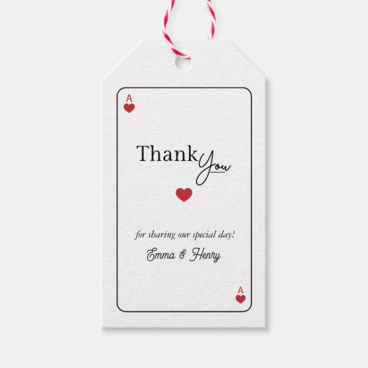 Lucky in Love Wedding  ギフトタグ (正面)