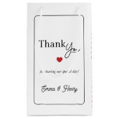 Lucky in Love Wedding  スモールペーパーバッグ (裏面)