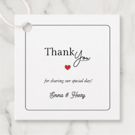 Lucky in Love Wedding  フェイバータグ