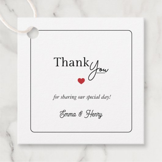 Lucky in Love Wedding  フェイバータグ (正面)