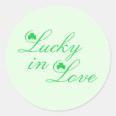 Lucky In Love Wedding Event ラウンドシール (正面)