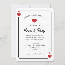 Lucky in Love Wedding Invitation  招待状