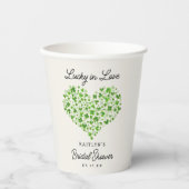 Lucky In St. Patrick's Day Wedding Shower 紙コップ (正面)