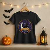 Lucky in the Shadows Shirt; Black Cat Halloween  Tシャツ