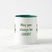 Lucky Irish Four Leaf Clover Mug マグカップ (中央)