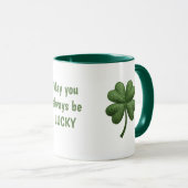 Lucky Irish Four Leaf Clover Mug マグカップ (正面右)