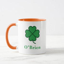Lucky Irish Green Clover Personalized Coffee Mug マグカップ