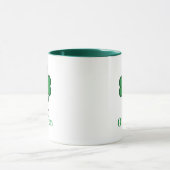 Lucky Irish Green Clover Personalized Coffee Mug マグカップ (中央)