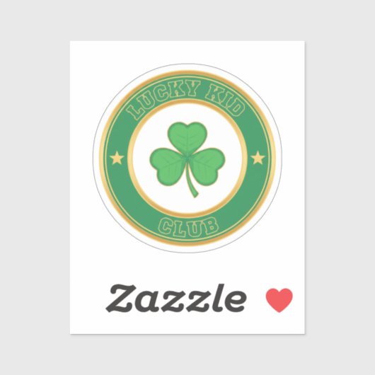Lucky Kid Club Official Member Badge St Patrick シール (シート)
