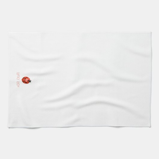 "Lucky Lady" Ladybug Kitchen Towel キッチンタオル (横)