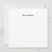 Lucky Ladybug on Leaf 招待状 (裏面)