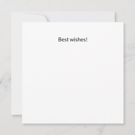 Lucky Ladybug on Leaf 招待状 (裏面)