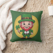 Lucky Leprechaun and Clover クッション (ブランケット)