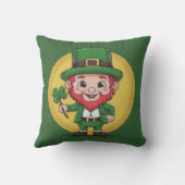 Lucky Leprechaun and Clover クッション (裏面)