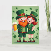 Lucky Leprechaun Celebration Card カード (正面)