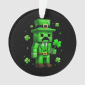 Lucky Leprechaun Funny St Patrick's Day Video Game オーナメント (正面)