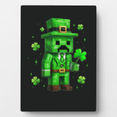 Lucky Leprechaun Funny St Patrick's Day Video Game フォトプラーク (正面)