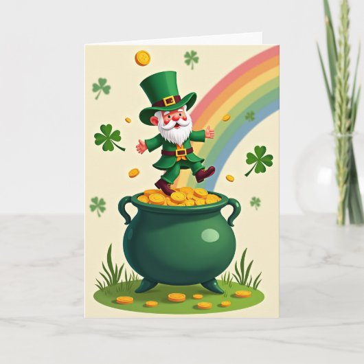 Lucky Leprechaun Gold Coin Card カード (正面)