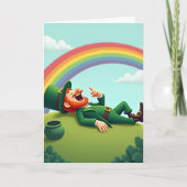 Lucky Leprechaun Laughter Card カード (正面)