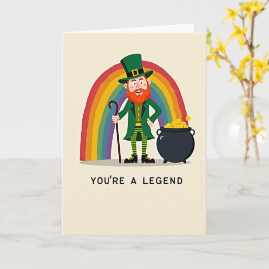 Lucky Leprechaun Legend Card カード (黄色い花)