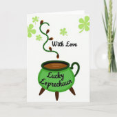 Lucky Leprechaun Love For Partner Card カード (正面)