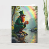 Lucky Leprechaun Rainbow Day Card カード (正面)