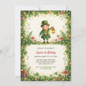 Lucky Leprechaun St Patrick First Birthday Party 招待状 (正面)